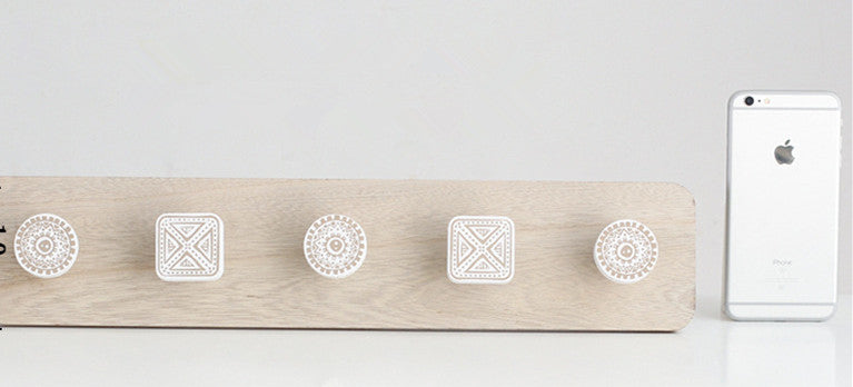 Wooden Coat Hook Rack