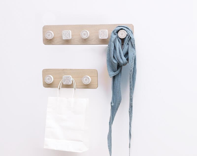 Wooden Coat Hook Rack
