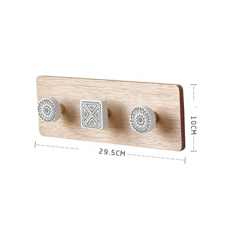 Wooden Coat Hook Rack