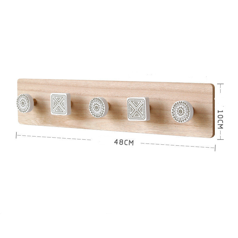 Wooden Coat Hook Rack