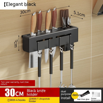 Non Punching Kitchen Hook Wall Mounted Storage Rack