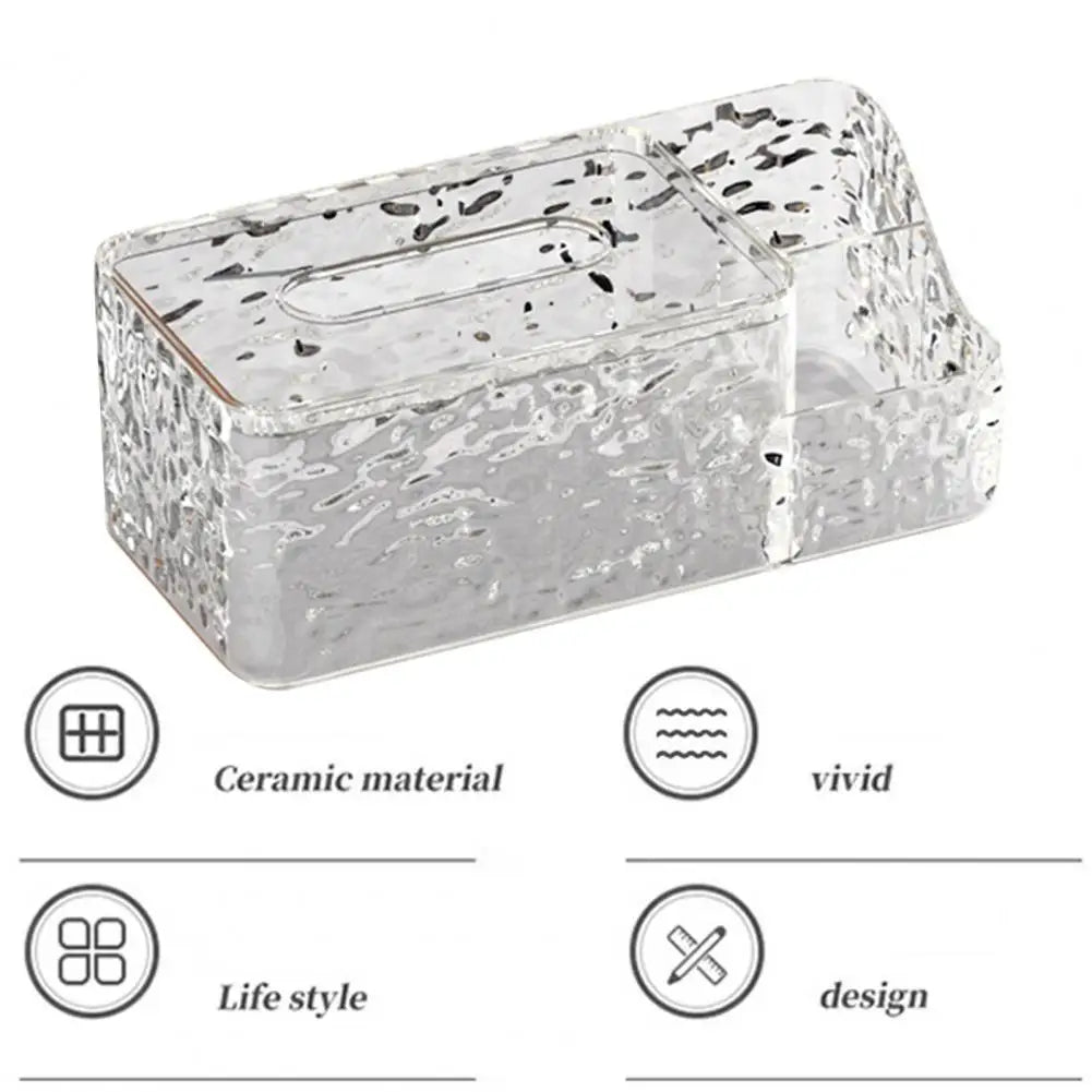 Crystal Clear Desktop Tissue Elegance