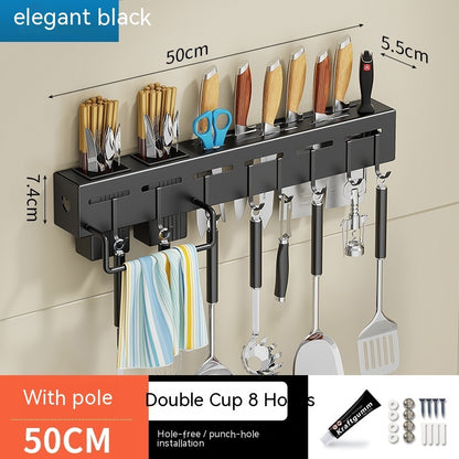 Non Punching Kitchen Hook Wall Mounted Storage Rack