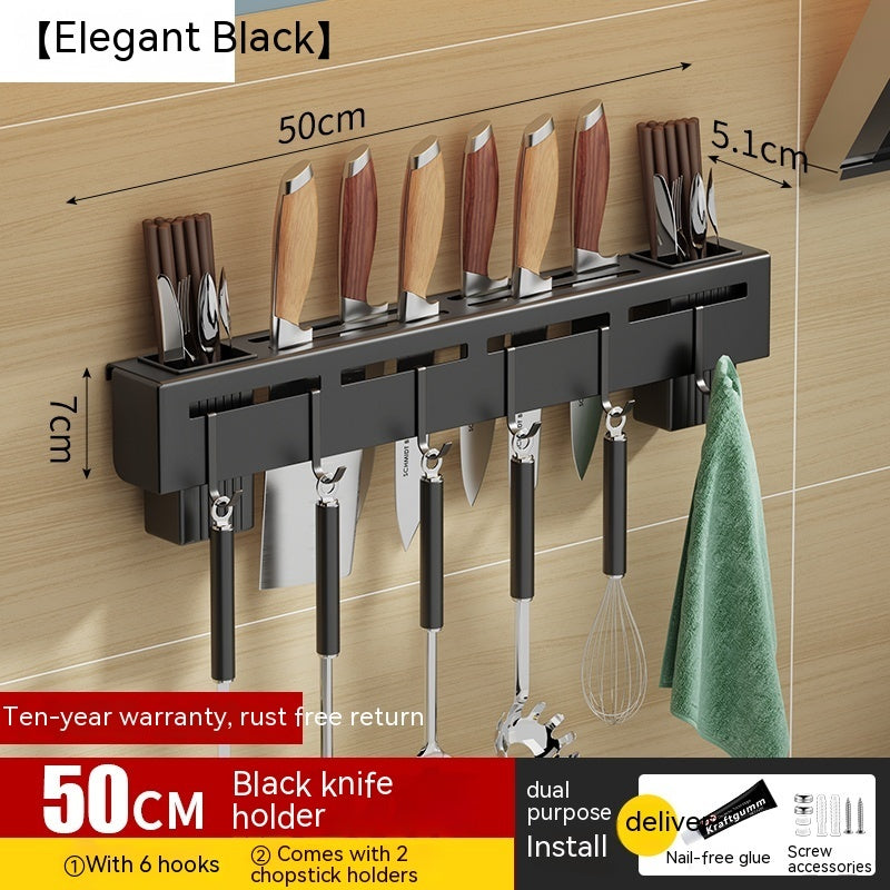 Non Punching Kitchen Hook Wall Mounted Storage Rack