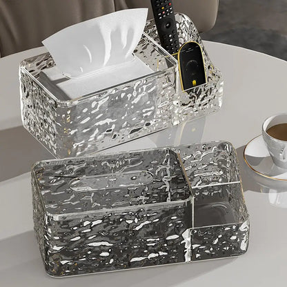 Crystal Clear Desktop Tissue Elegance