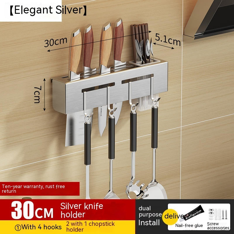 Non Punching Kitchen Hook Wall Mounted Storage Rack