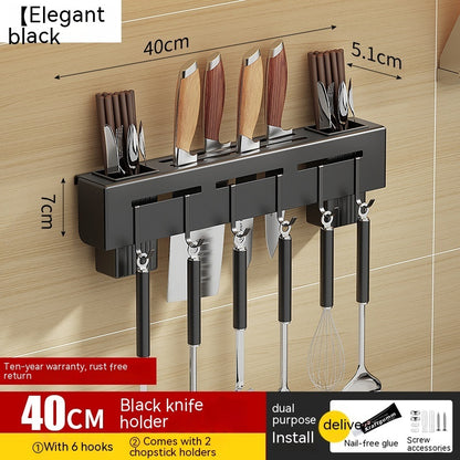 Non Punching Kitchen Hook Wall Mounted Storage Rack