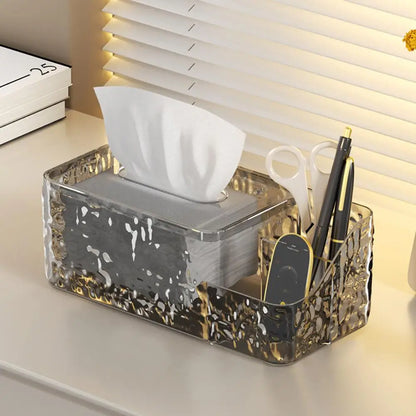 Crystal Clear Desktop Tissue Elegance