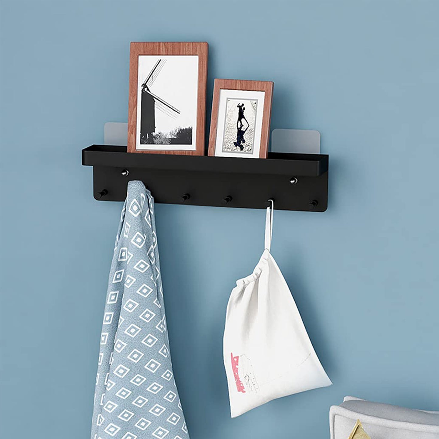 Wall Hanging Key Holder With Shelf