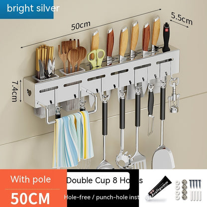 Non Punching Kitchen Hook Wall Mounted Storage Rack